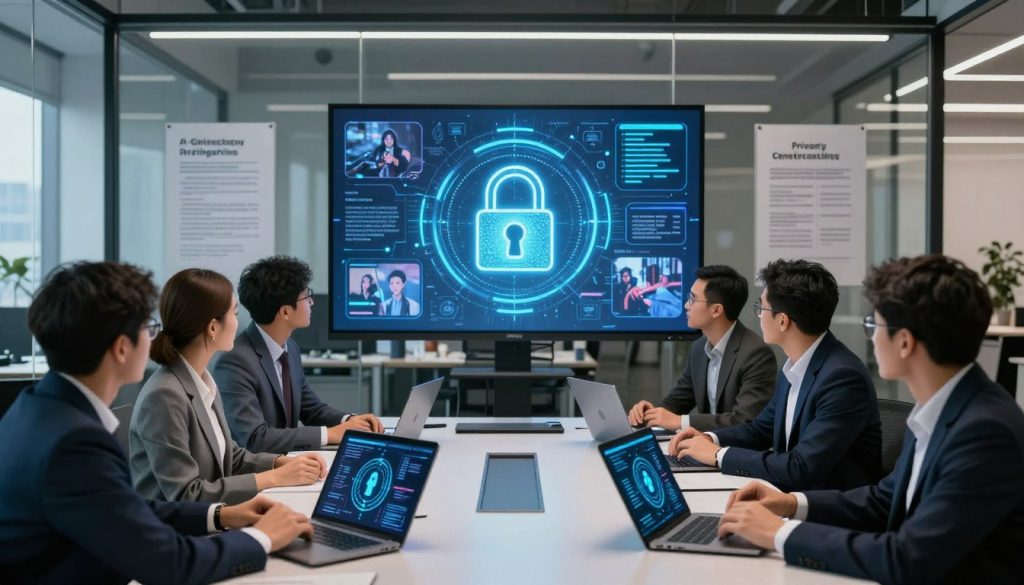 Managing privacy and data security in AI image generation